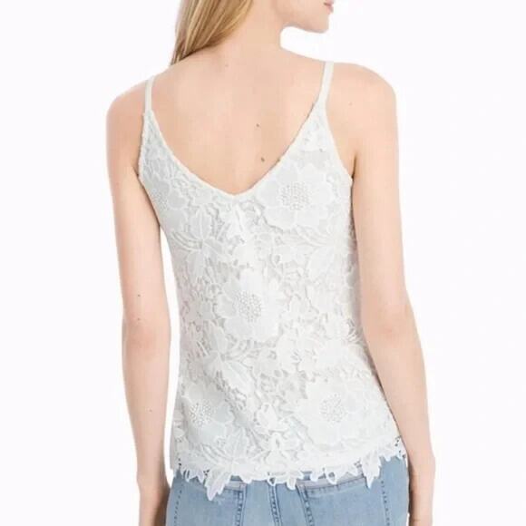 NWT White House Black Market Crochet Cami Top White Women's Size Small H13044 - Picture 12 of 16